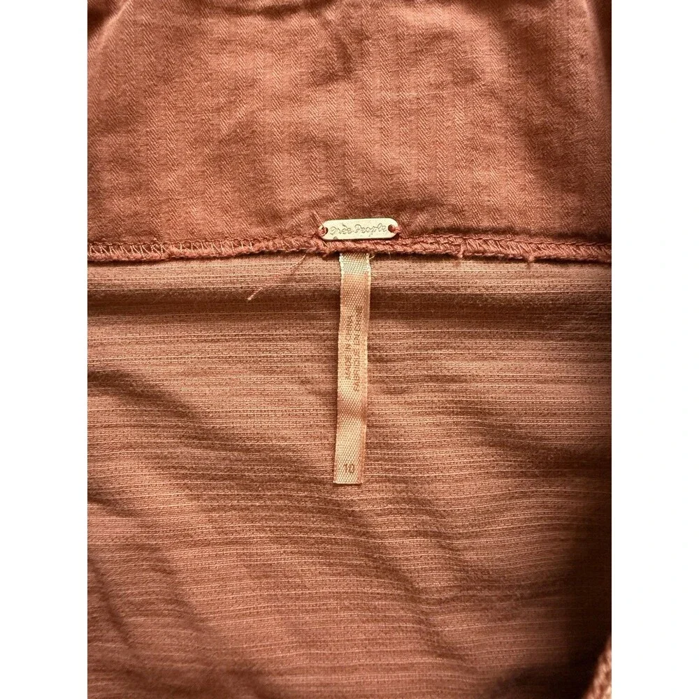 Free People Every Minute Every Hour Mini Skirt Noble Adobe Brown Terra Cotta 10